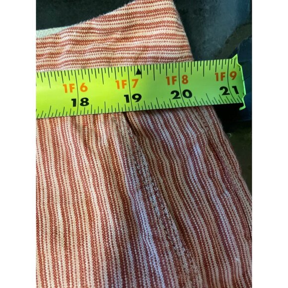 Tommy Bahama Red White Vertical Striped Mens Linen Shorts Sz 40 - Picture 6 of 10